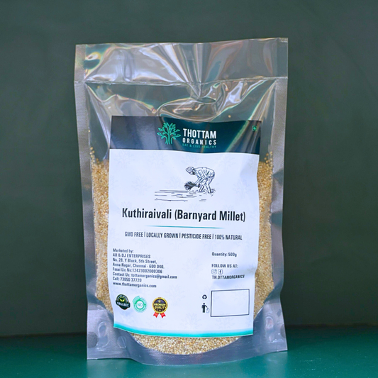 Kuthiravali Millet Rice (Barnyard Millet) - 500G