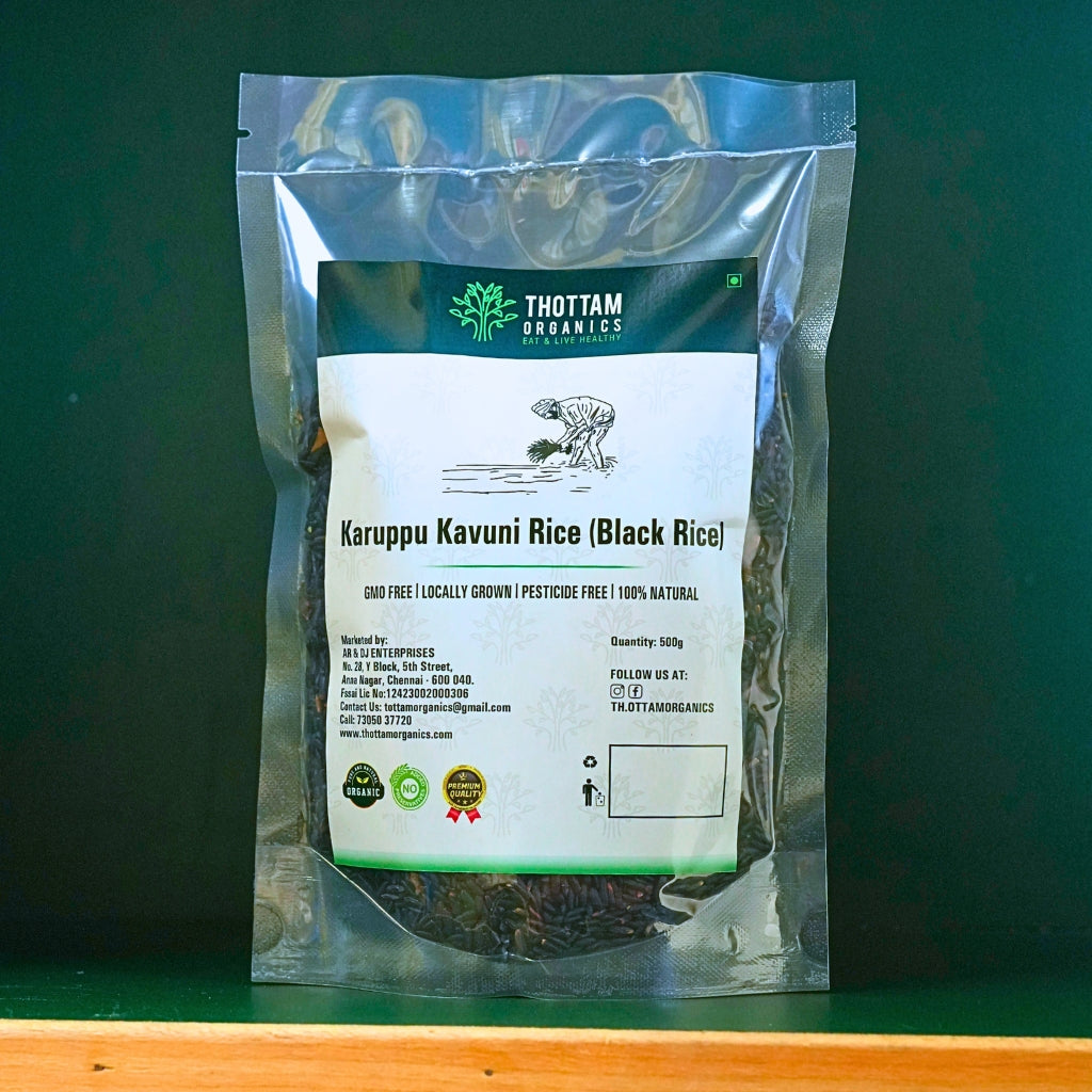 Karuppu Kavuni Rice (Black Rice) - 500G