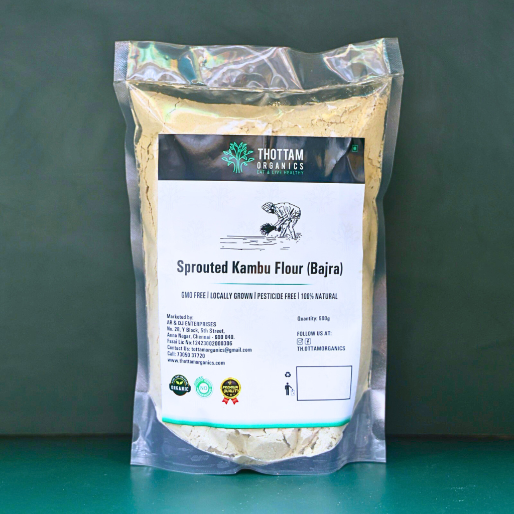 Sprouted Bajra Flour - 500G (KAMBU)